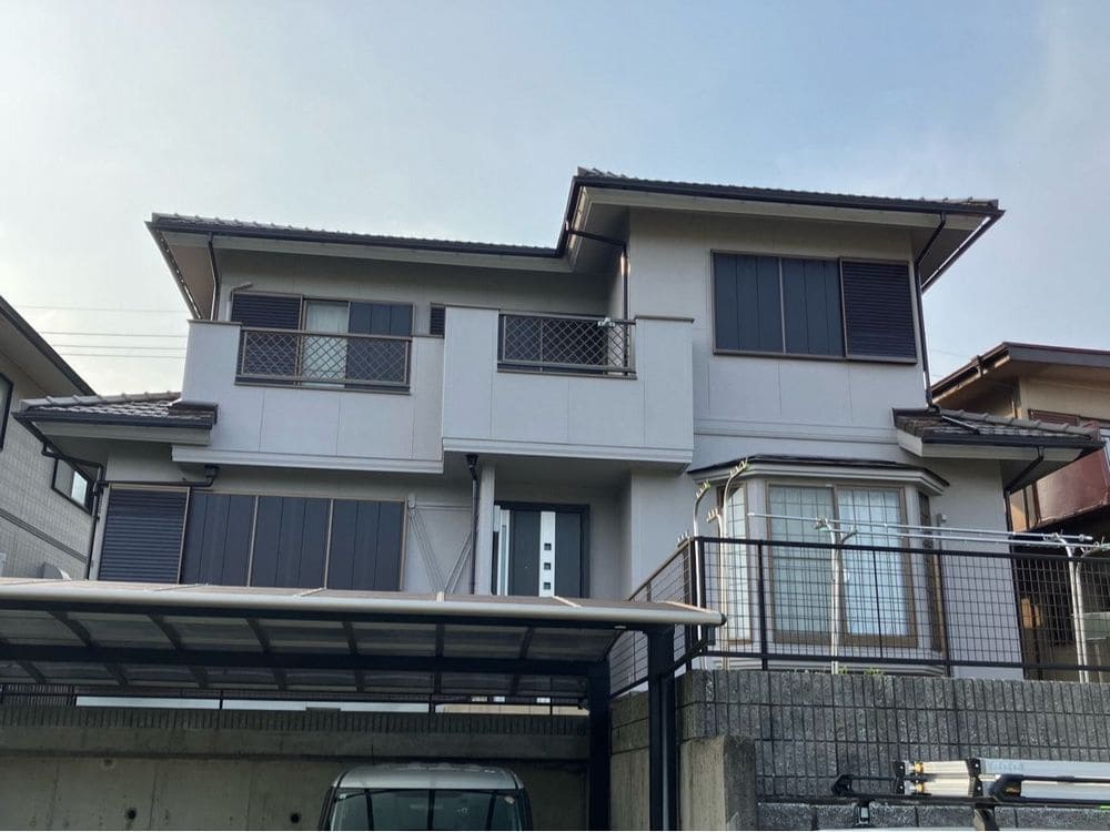 H様(奈良市)施工後_外壁全体 (2) 奈良市の外壁塗装と防水工事をリペイント匠が施工した写真