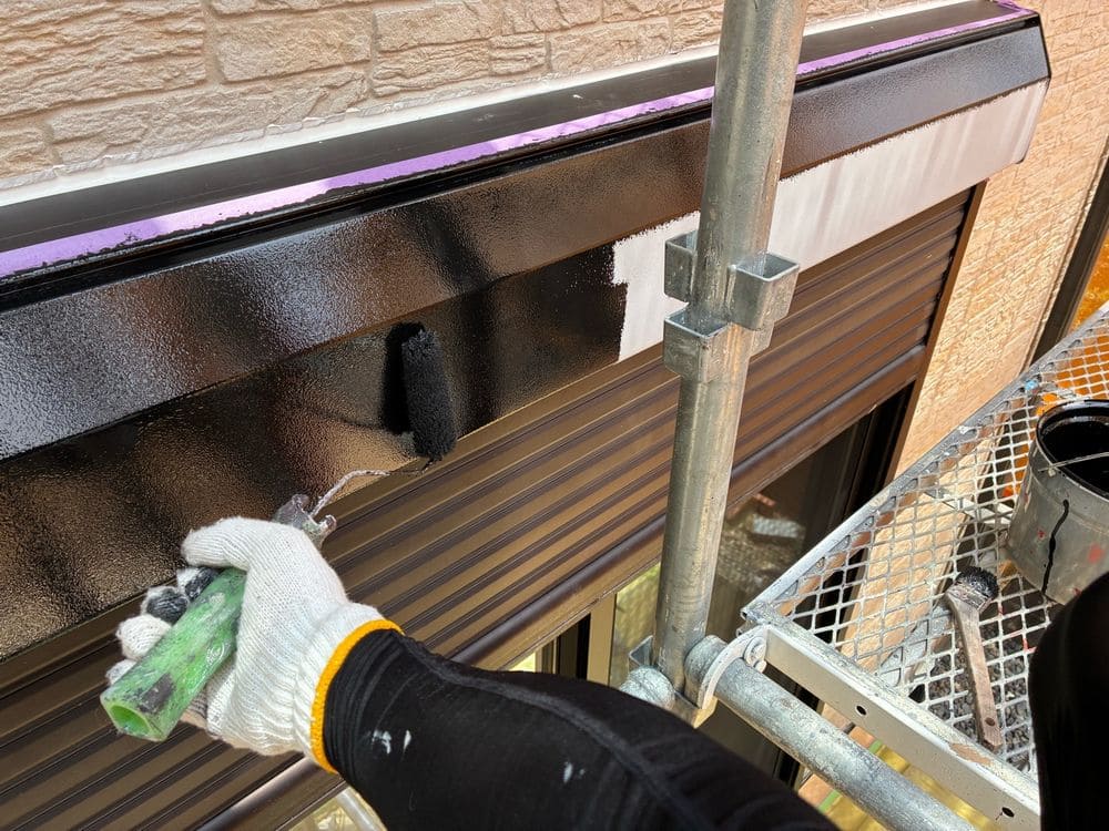 N様(橿原市)シャッターボックス_2回目 橿原市の外壁塗装をリペイント匠が施工した写真