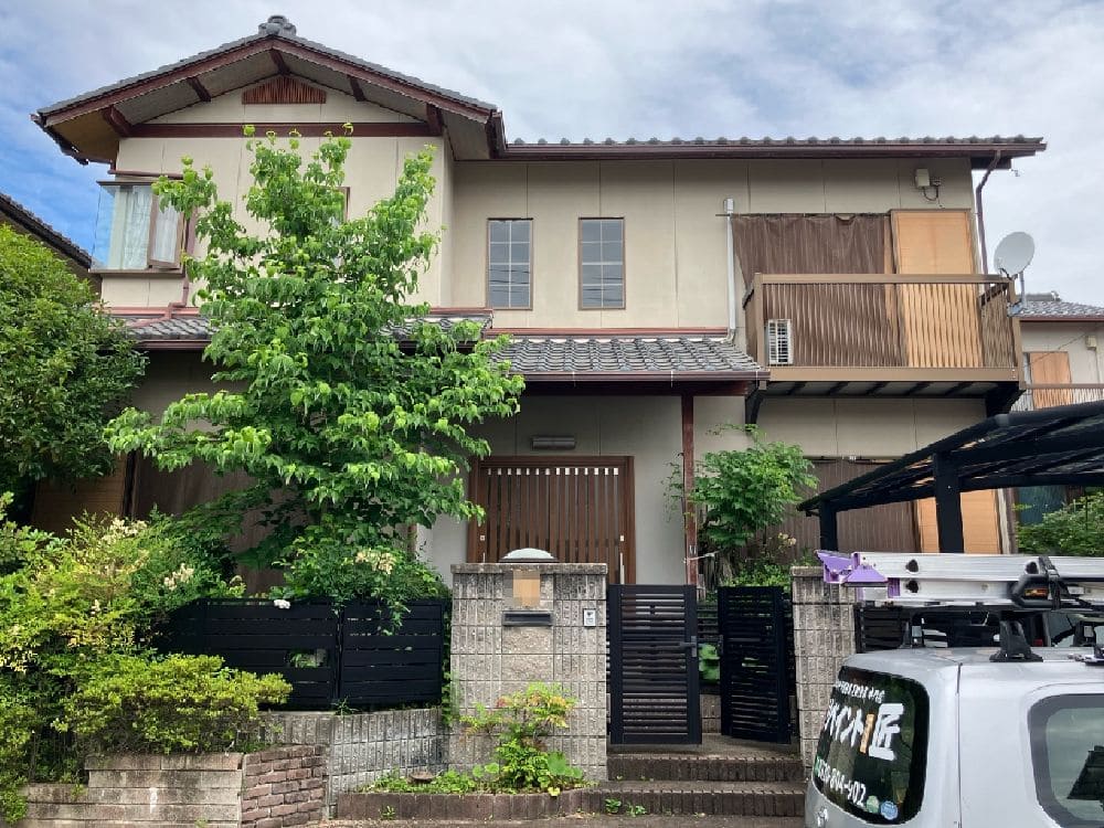 K様(津)施工前_外壁全体 奈良市の外壁塗装をリペイント匠が施工した写真