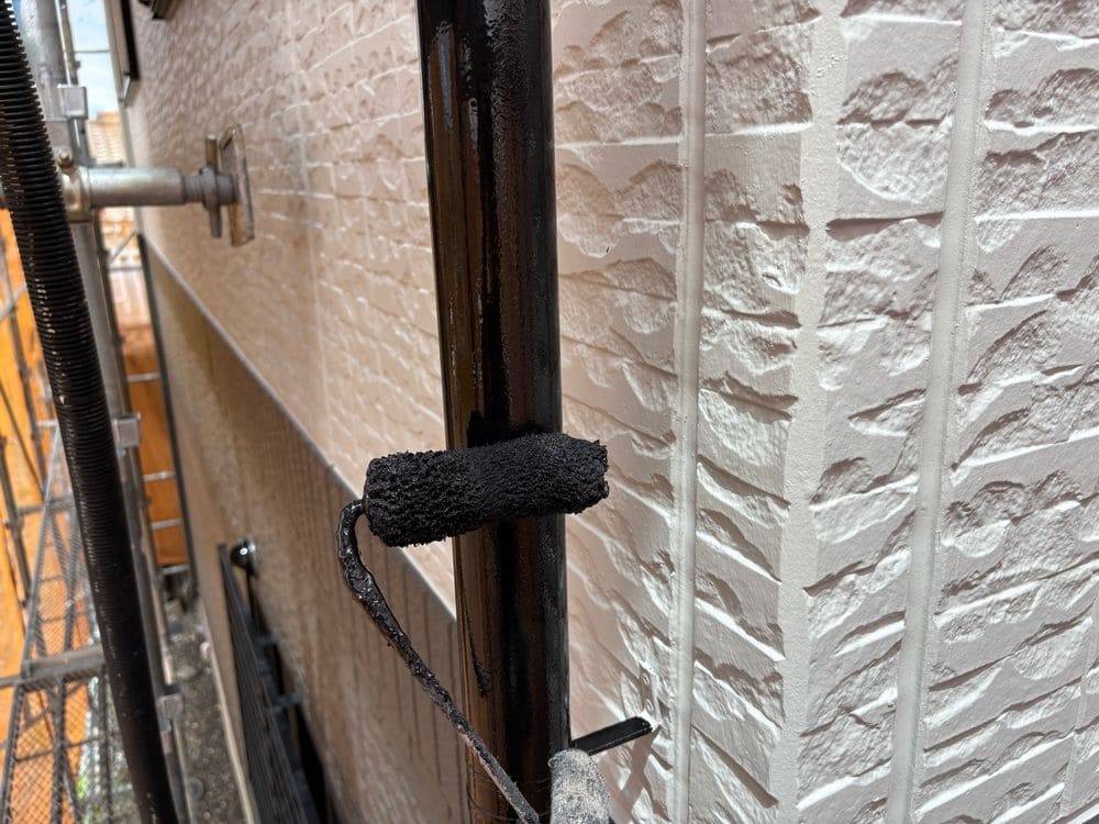 O様(生駒市)縦樋_3回目 生駒市の外壁塗装をリペイント匠が施工した写真