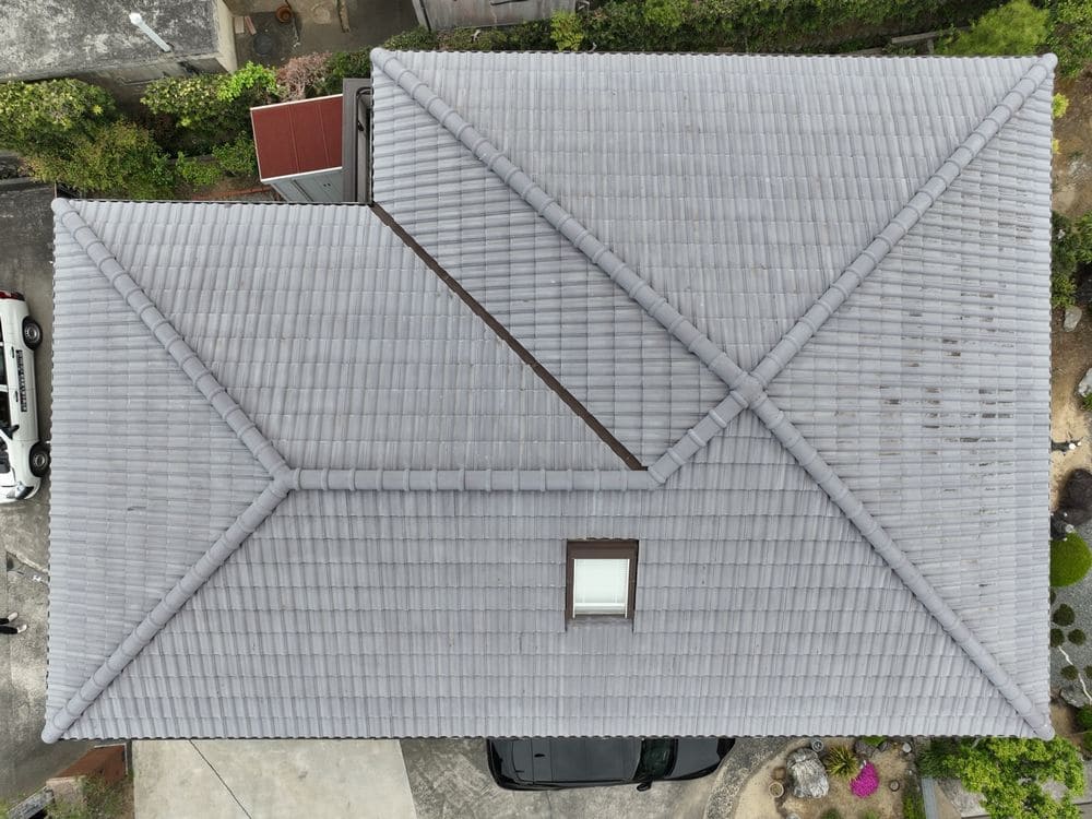 O様(生駒市)屋根_施工前 生駒市の外壁・屋根塗装をリペイント匠が施工した写真