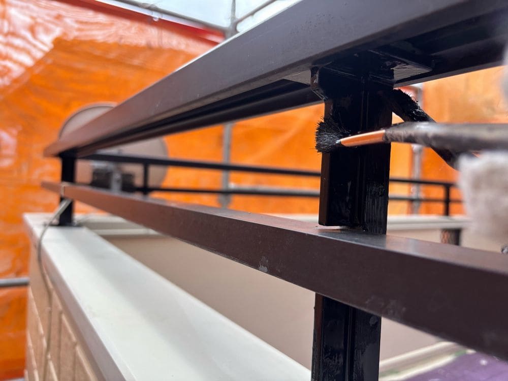 生駒市 H様上塗り (3) 生駒市の外壁塗装をリペイント匠が施工した写真