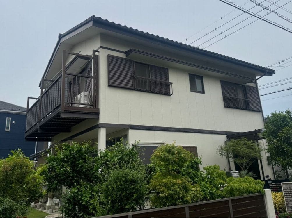 奈良市_Y様_施工前_外壁全体 奈良市の外壁塗装をリペイント匠が施工した写真