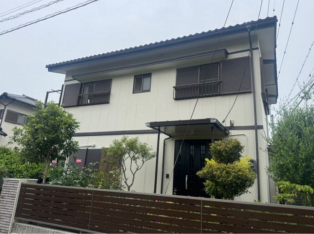 奈良市_Y様_施工前_外壁全体(3) 奈良市の外壁塗装をリペイント匠が施工した写真