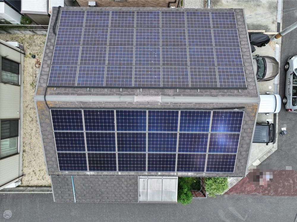 K様奈良市半田_施工前_屋根全体 奈良市の外壁塗装、屋根塗装、防水工事をリペイント匠が施工した写真