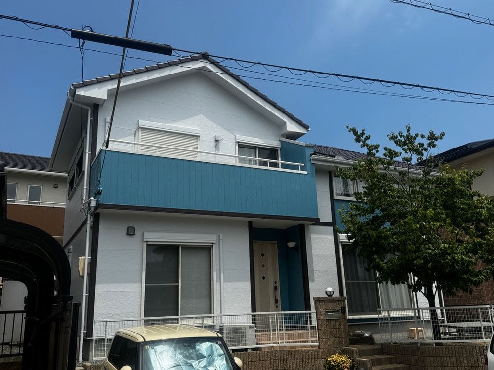奈良市の外壁塗装、屋根塗装、防水工事をリペイント匠が施工した写真