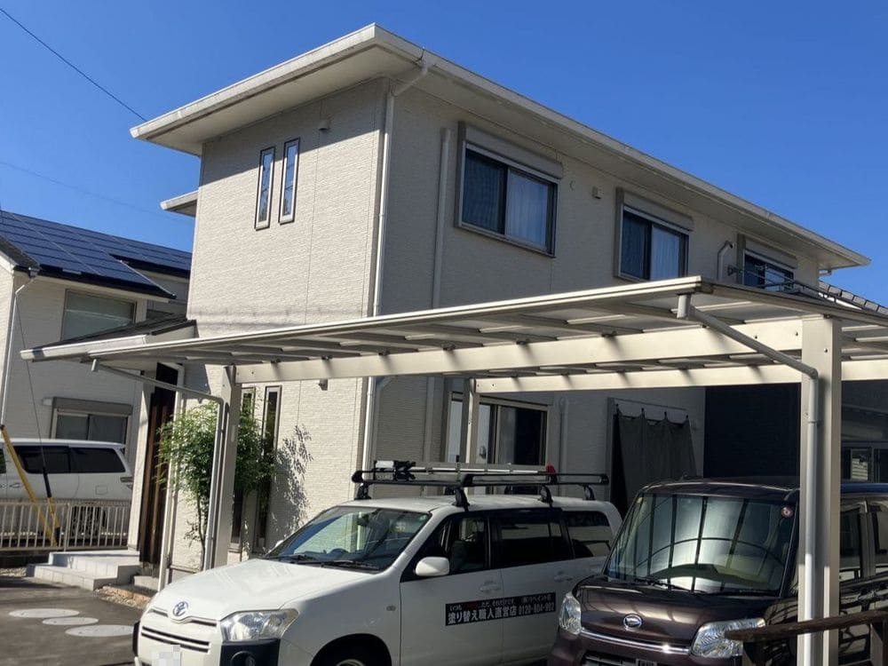 T様(橿原市)外壁_施工前2 橿原市の外壁・屋根塗装をリペイント匠が施工した写真