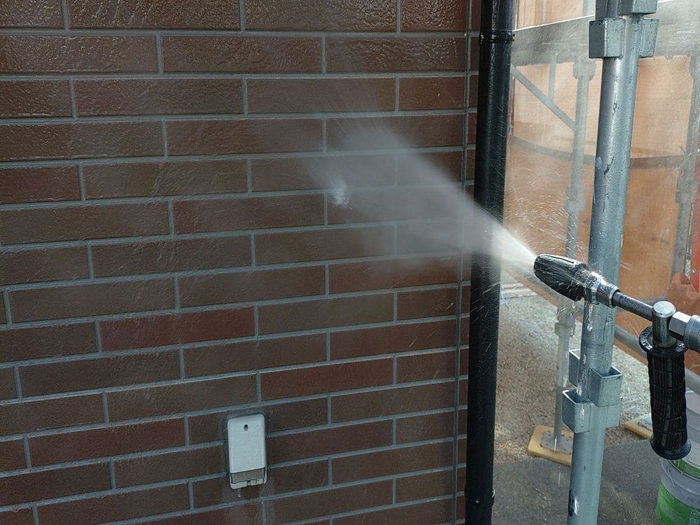 奈良市久居 K様高圧洗浄 奈良市の外壁塗装、防水工事をリペイント匠が施工した写真