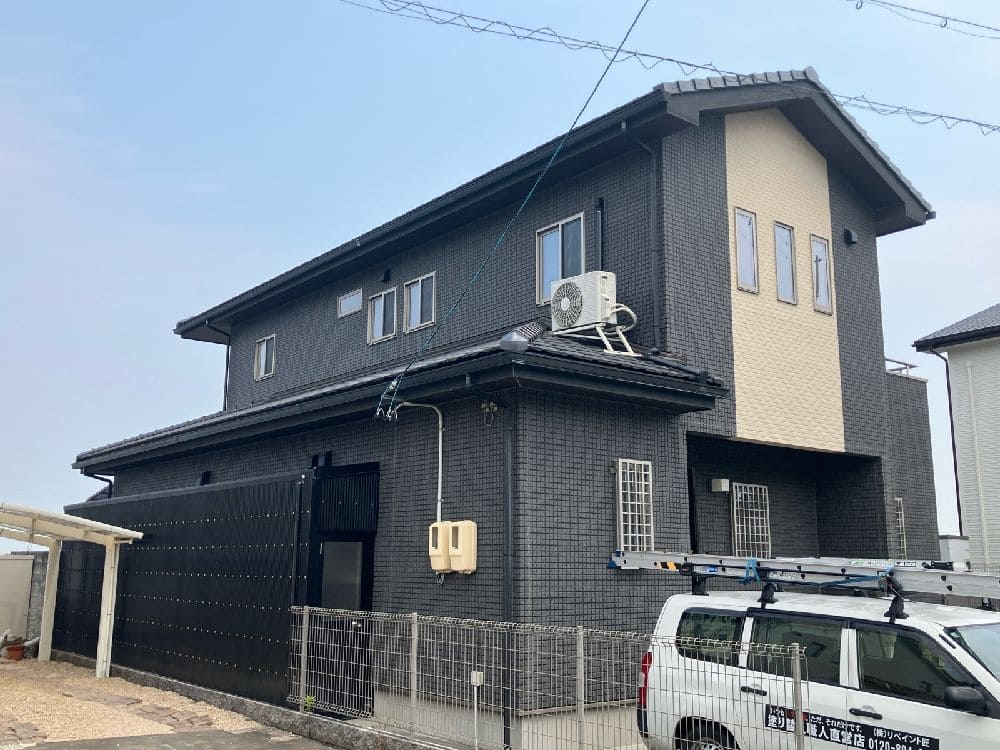奈良市の外壁塗装、防水工事をリペイント匠が施工した写真