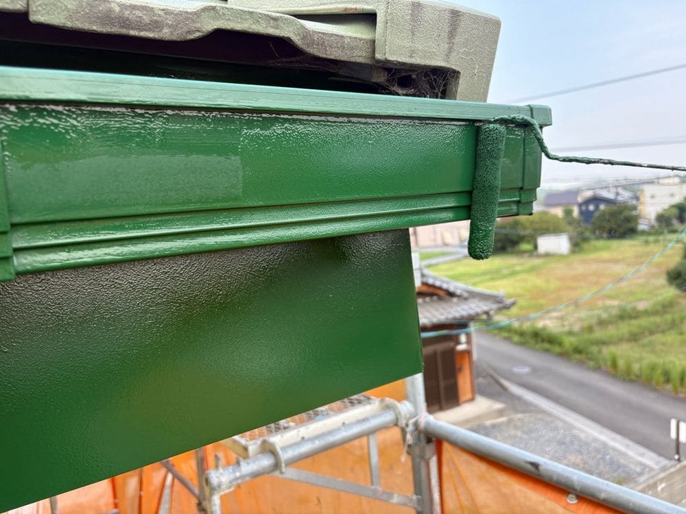 I様(奈良市員弁町)樋(上塗り) 奈良市の外壁塗装をリペイント匠が施工した写真