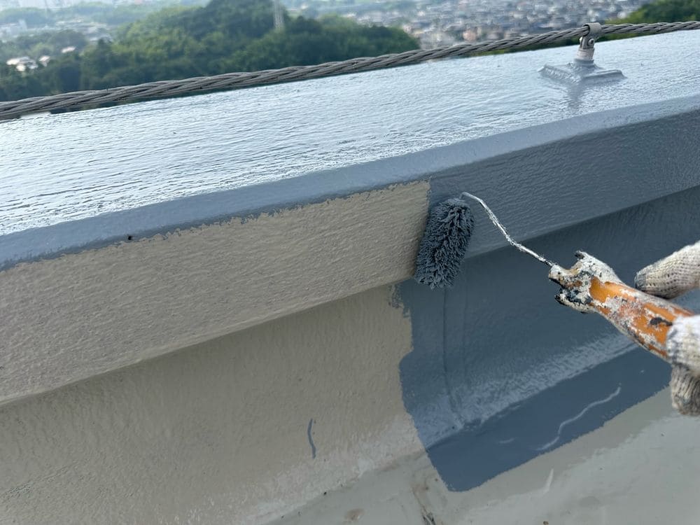 A様(奈良市)_防水(トップコート) (2) 奈良市で防水工事をリペイント匠が施工した写真