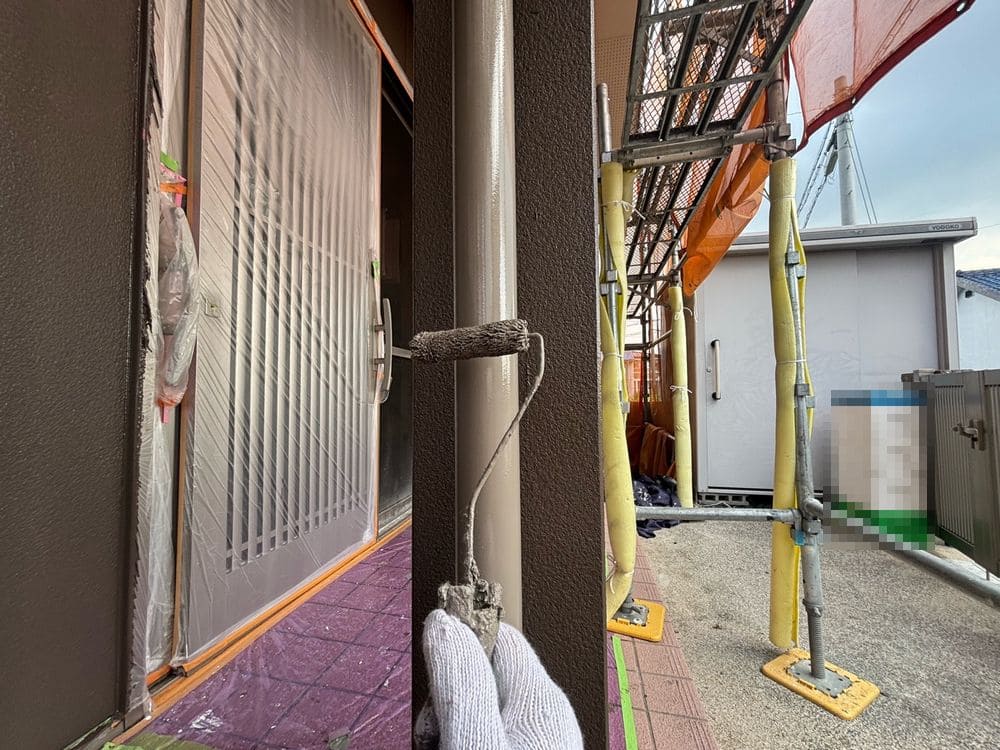 M様(生駒市)樋_2回目 生駒市の外壁塗装をリペイント匠が施工した写真