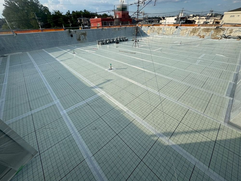 N様(橿原市桔梗が丘)_防水シート貼り (2) 橿原市の防水工事をリペイント匠が施工した写真