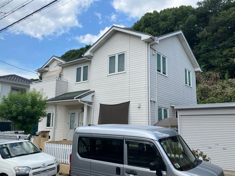 T様_生駒市_全体_施工前③ 生駒市の外壁塗装をリペイント匠が施工した写真