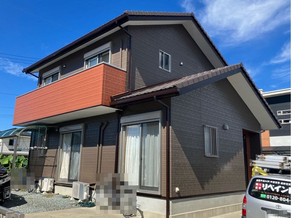 橿原市の外壁塗装をリペイント匠が施工した写真