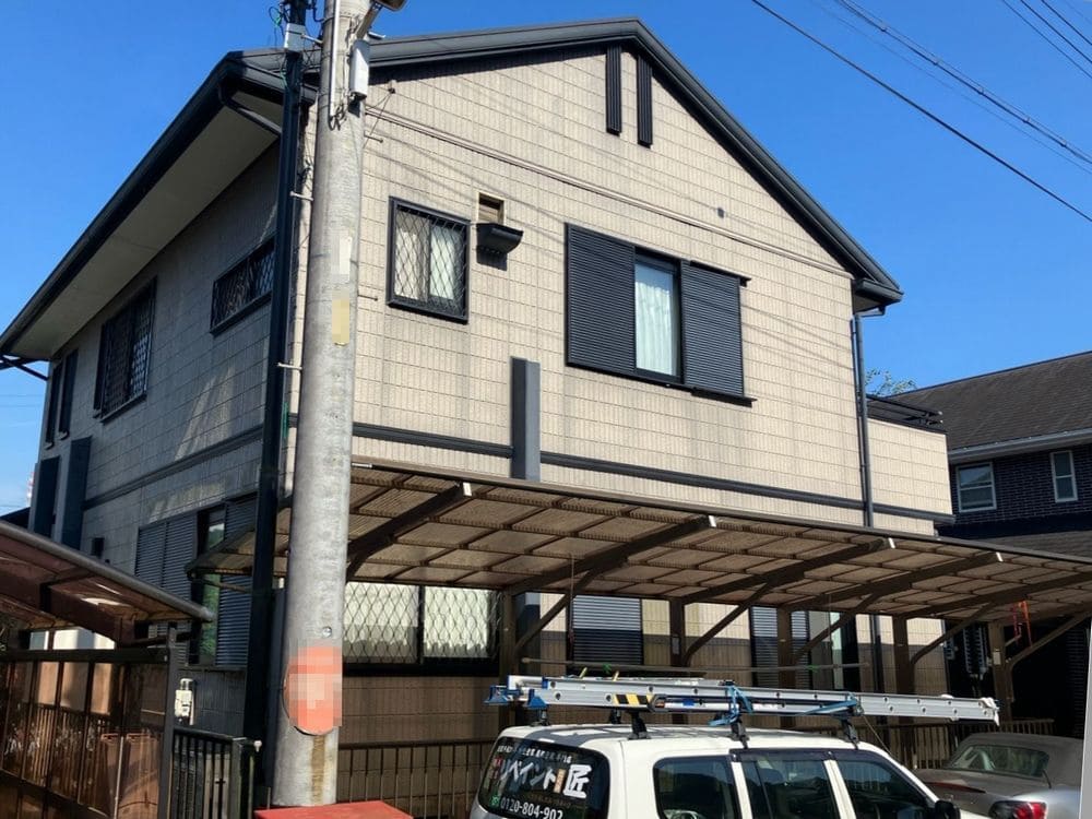 M様(生駒市加太梶ヶ坂_施工前 生駒市の外壁塗装、屋根塗装をリペイント匠が施工した写真