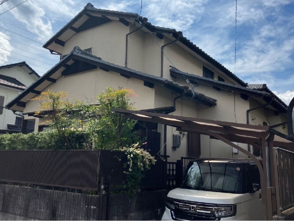 K様(津)施工前_外壁全体 (10) 奈良市で外壁塗装をリペイント匠が施工した写真