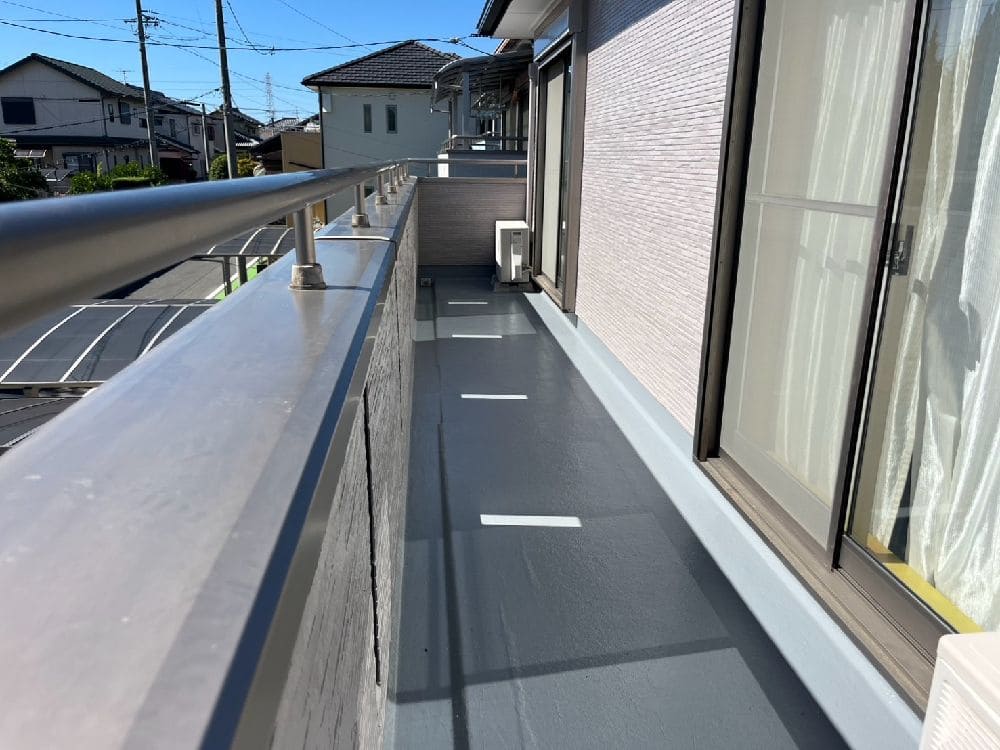 奈良市の外壁塗装、防水工事をリペイント匠が施工した写真
