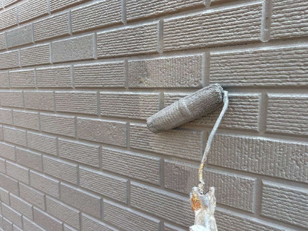 お客様(奈良市藤方)上塗り 奈良市の外壁塗装をリペイント匠が施工した写真