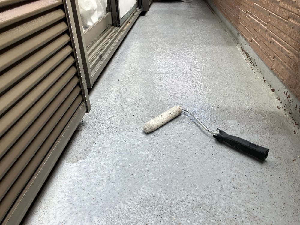奈良市の外壁塗装、防水工事をリペイント匠が施工した写真