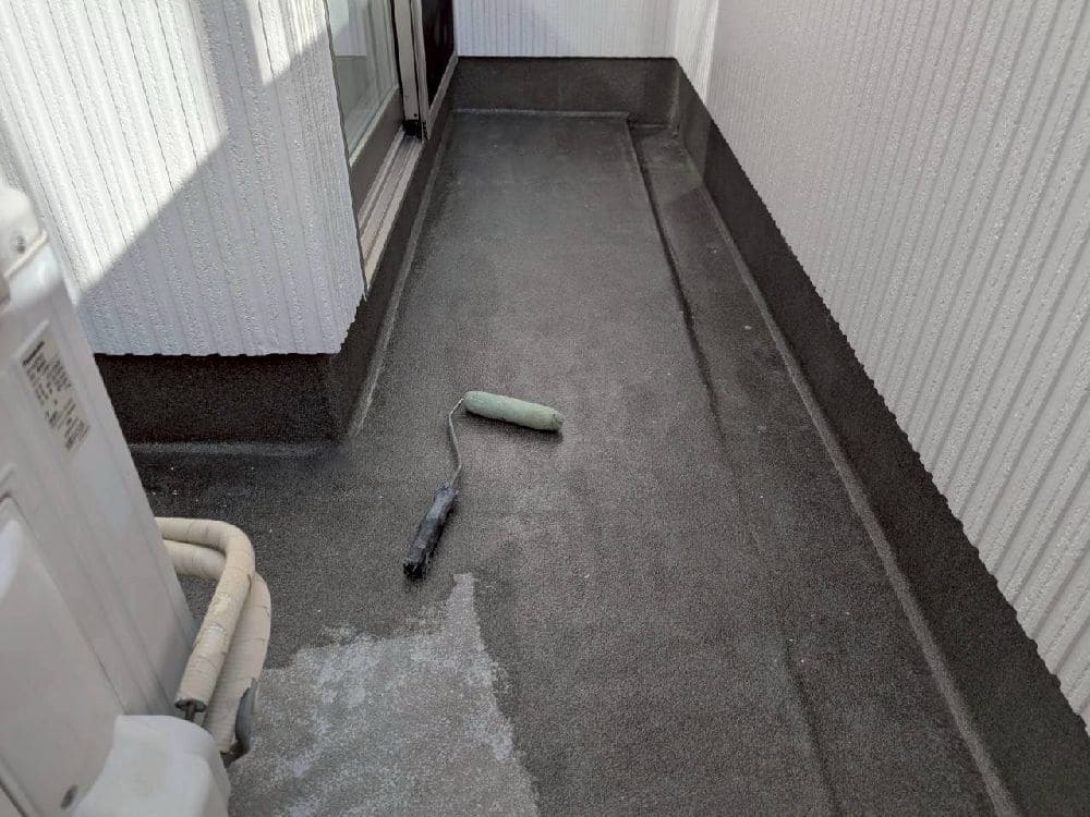 奈良市の外壁塗装、屋根塗装、防水工事をリペイント匠が施工した写真