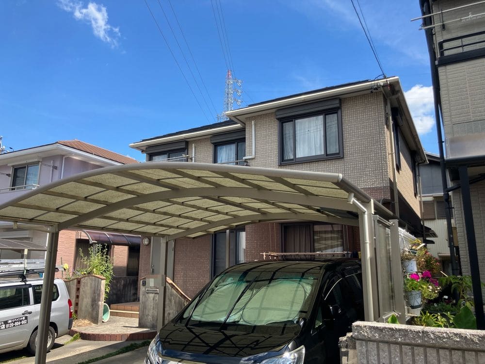生駒市で外壁塗装と屋根工事をリペイント匠が施工した写真