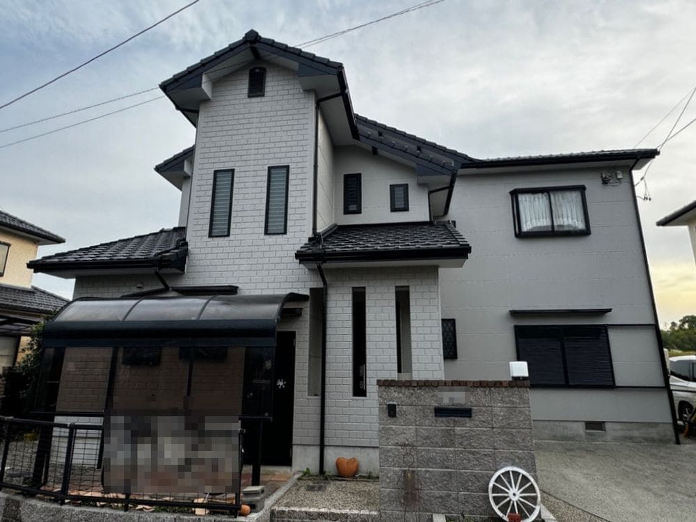 I様(奈良市高角町)施工後_外壁全体 (2) (1) 奈良市の外壁塗装をリペイント匠が施工した写真