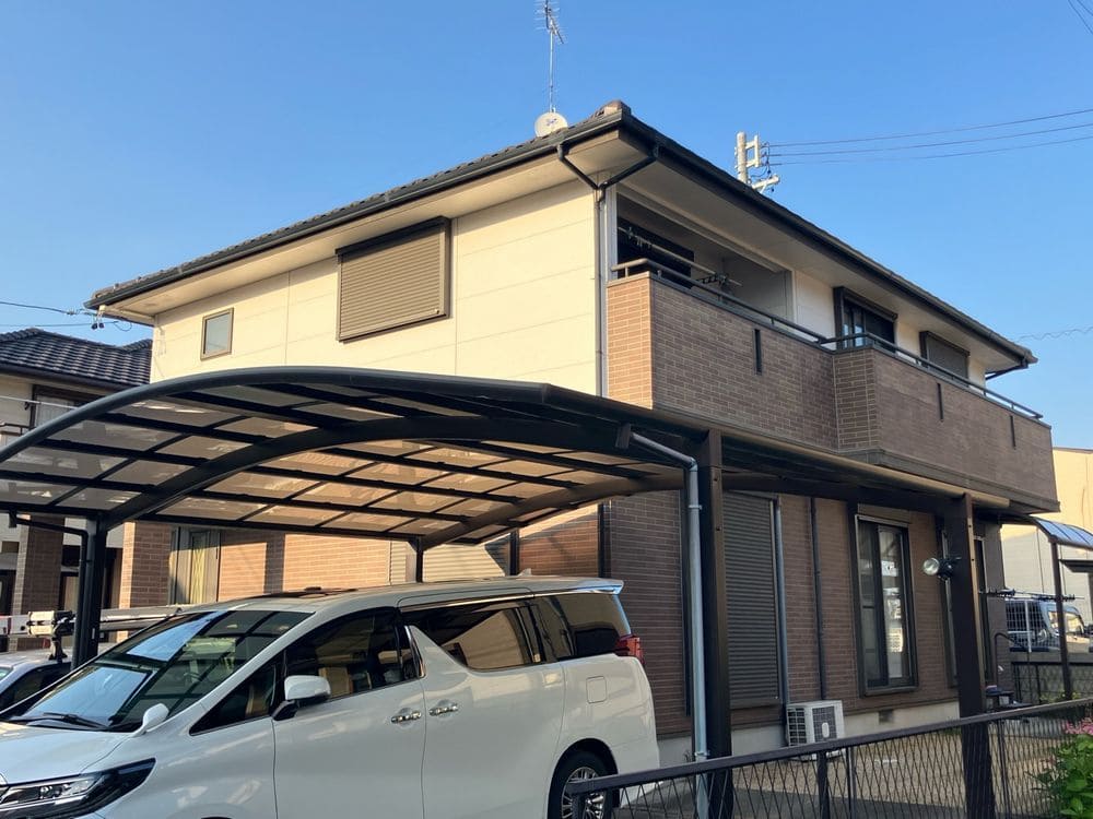 奈良市久居 K様施工前 (3) 奈良市の外壁塗装、防水工事をリペイント匠が施工した写真