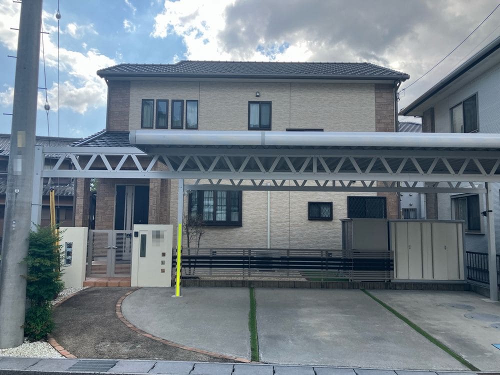S様_生駒市_全体_施工後 生駒市の外壁塗装をリペイント匠が施工した写真