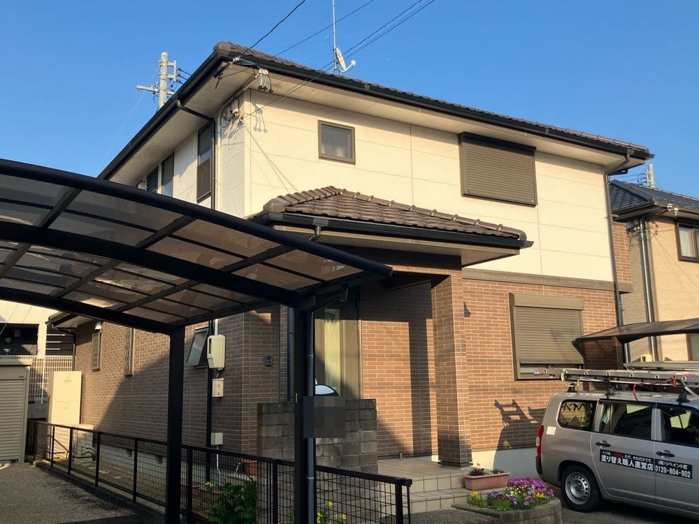 奈良市久居 K様施工前 (2) 奈良市の外壁塗装、防水工事をリペイント匠が施工した写真