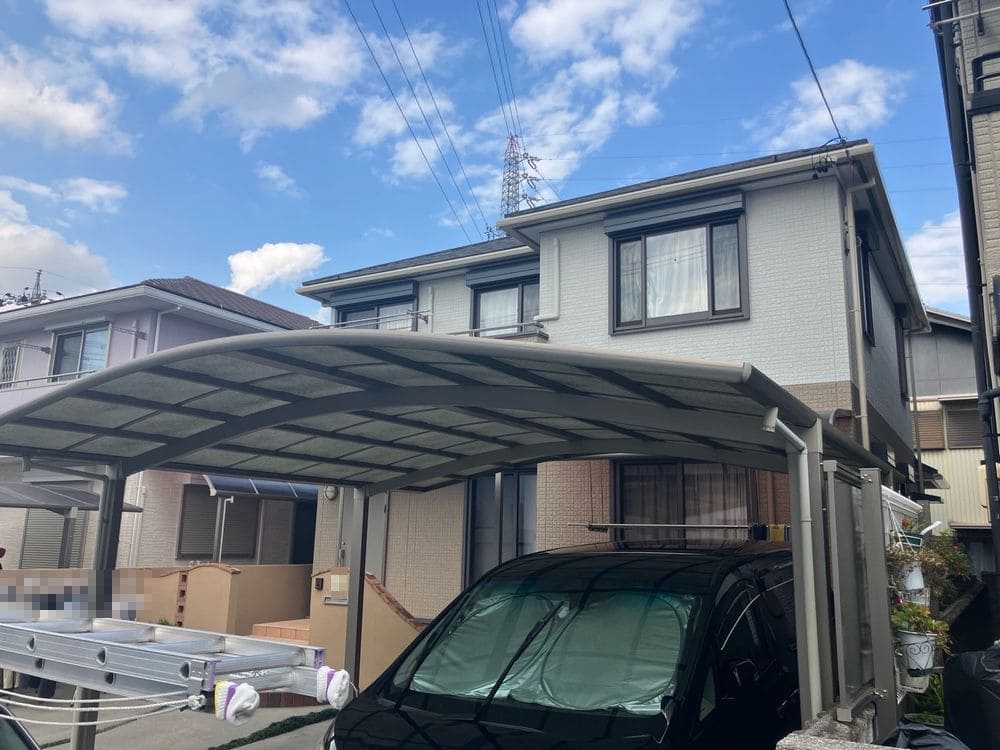 生駒市で外壁塗装と屋根工事をリペイント匠が施工した写真
