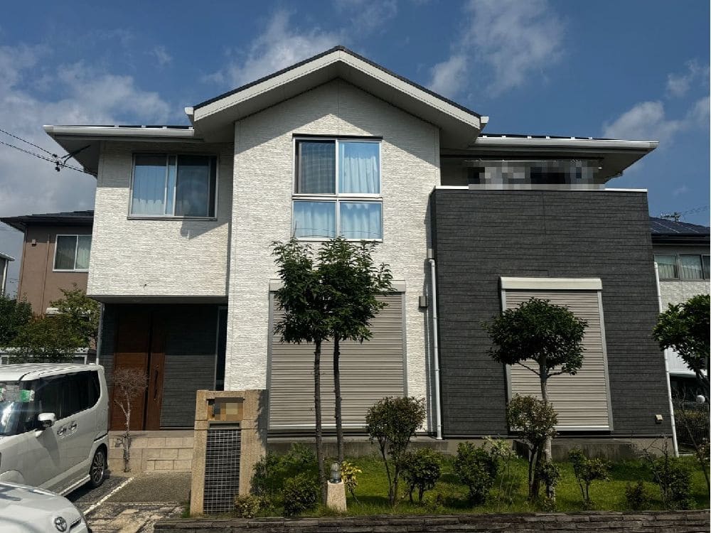 N様(四日市)施工前_外壁全体 奈良市の外壁塗装、屋根塗装、防水工事をリペイント匠が施工した写真