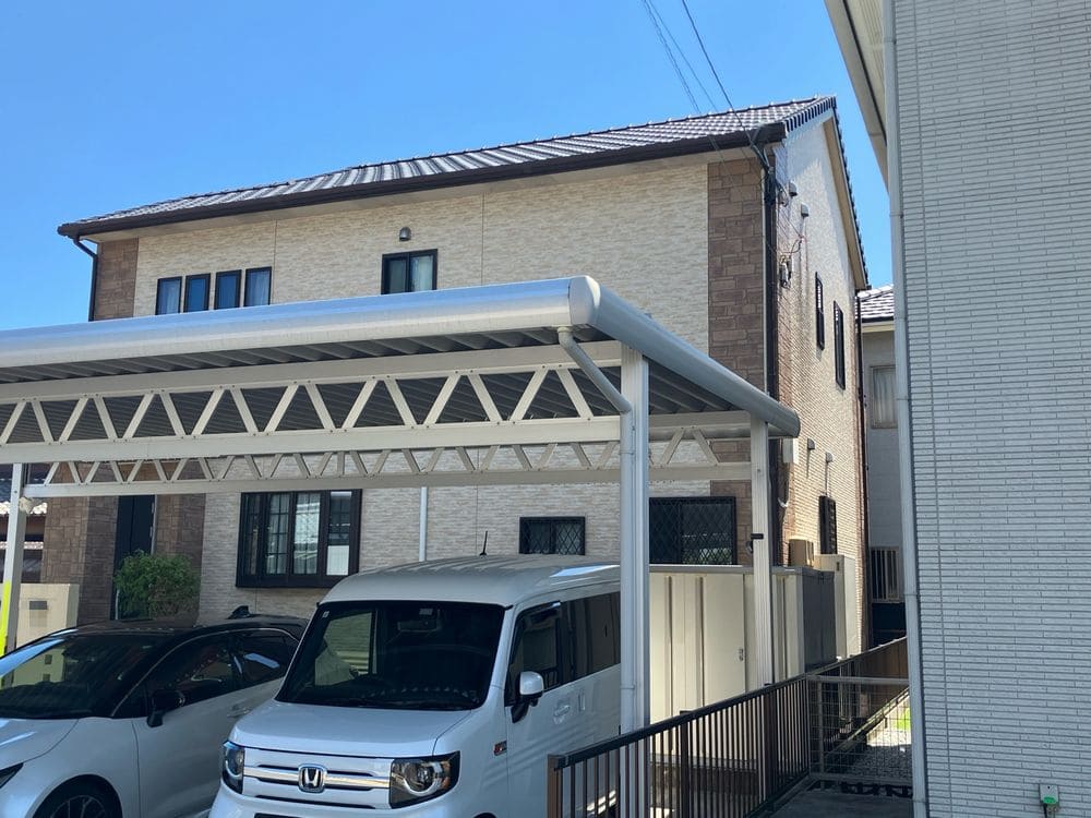 S様_生駒市_全体3_施工前 生駒市の外壁塗装をリペイント匠が施工した写真