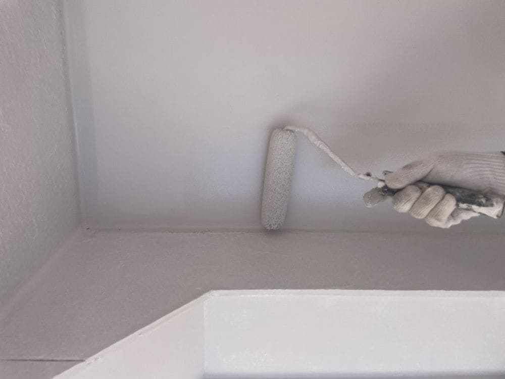 生駒市_T様_軒天2回目 生駒市の外壁塗装、防水工事をリペイント匠が施工した写真