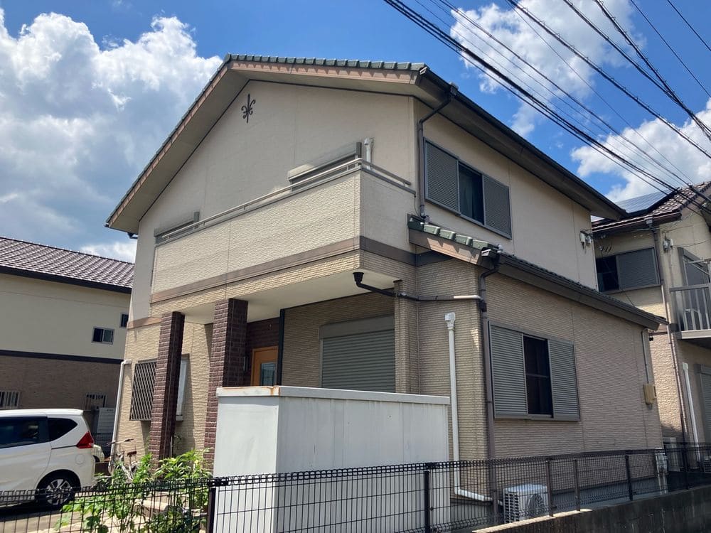 生駒市で外壁塗装をリペイント匠が施工した写真