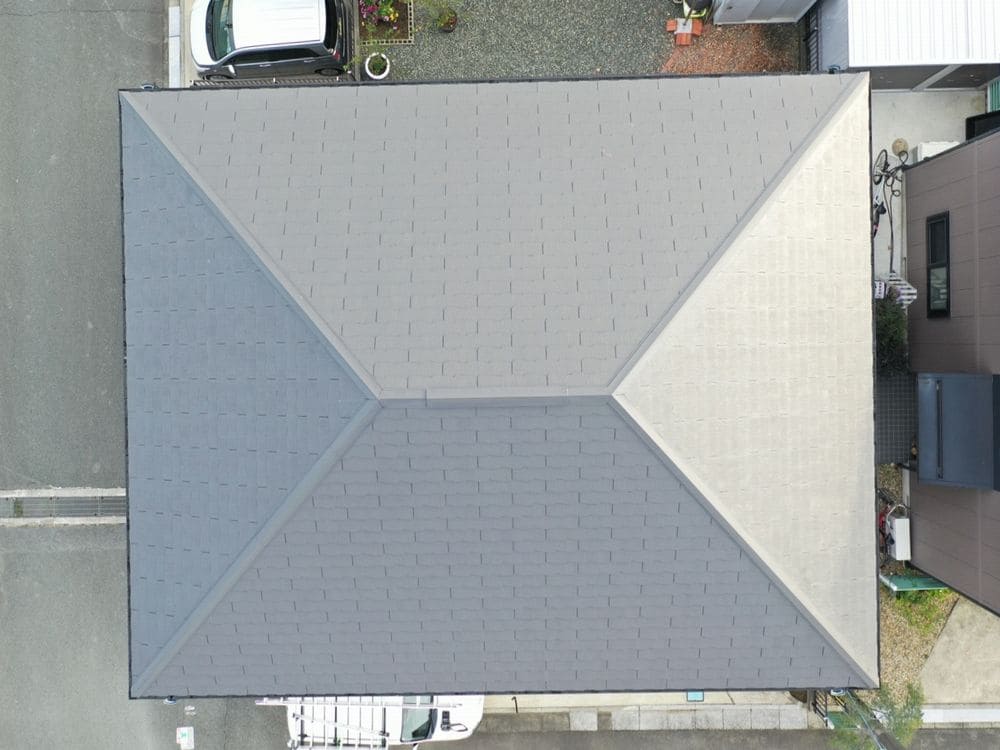 N様(橿原市二見町)施工後_屋根全体 橿原市の外壁塗装、屋根塗装をリペイント匠が施工した写真