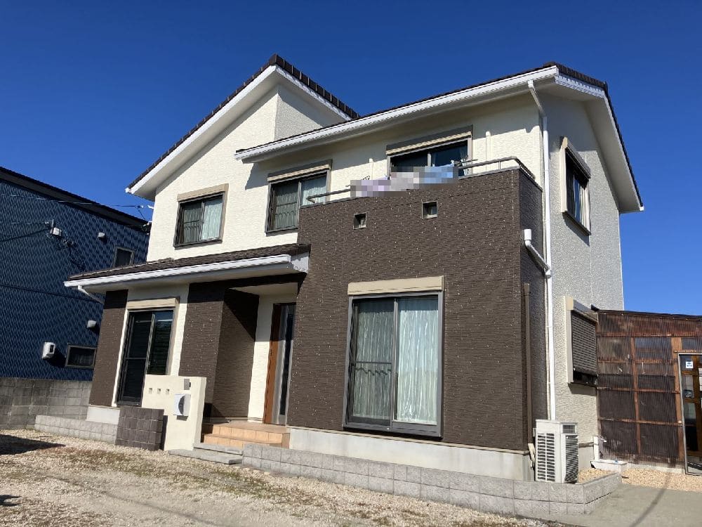 F様(奈良市)_施工後_外壁全体 奈良市の外壁塗装、防水工事をリペイント匠が施工した写真