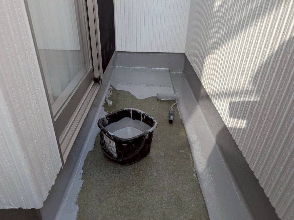 奈良市の外壁塗装、屋根塗装、防水工事をリペイント匠が施工した写真