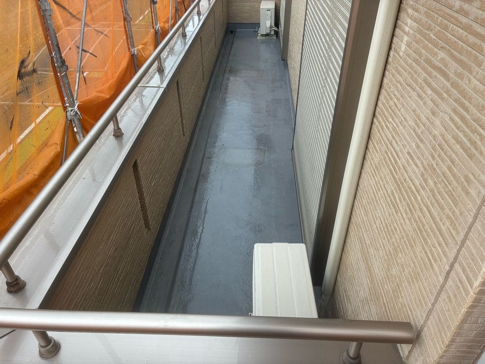 T様(奈良市高茶屋) 奈良市の外壁塗装、防水工事をリペイント匠が施工した写真
