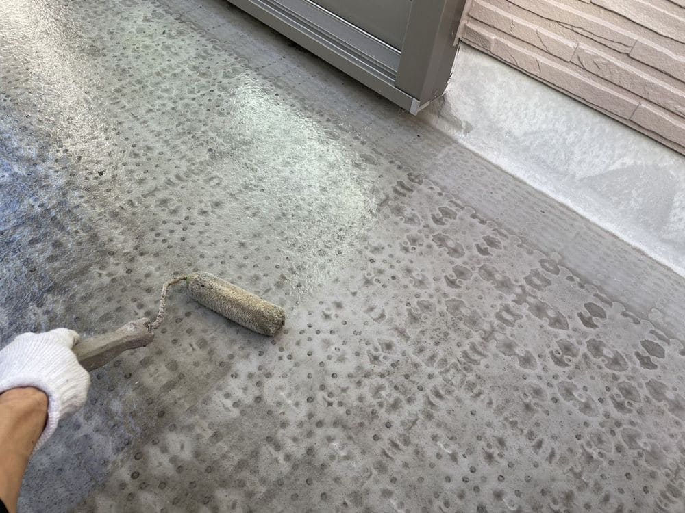 生駒市の外壁塗装、防水工事をリペイント匠が施工した写真