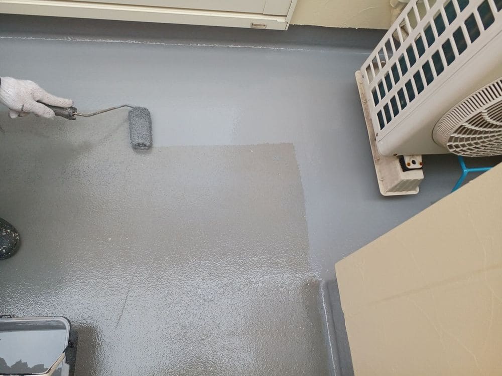 ■三重郡奈良市の防水工事をした例　三重郡奈良市の防水工事をリペイント匠が施工した写真