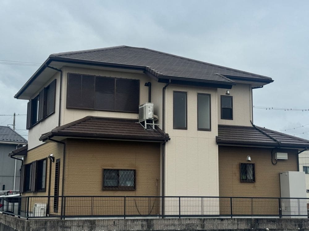 I様(員弁郡奈良市)_施工前 (2) 員弁郡奈良市の外壁塗装、防水工事をリペイント匠が施工した写真