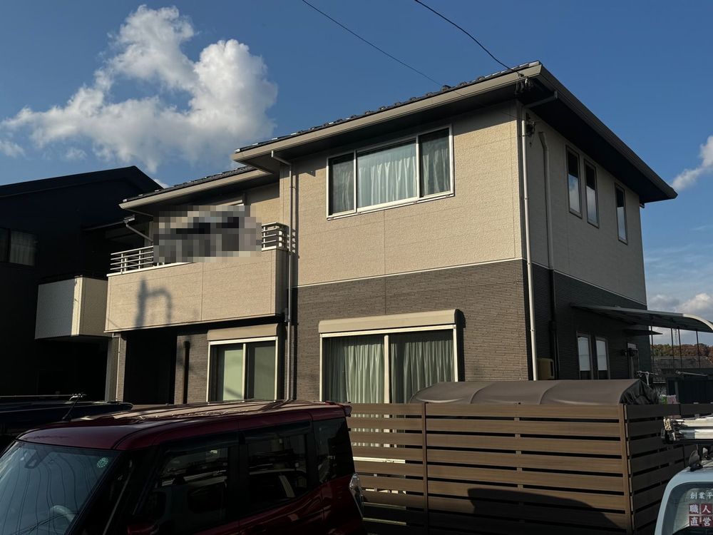 奈良市_O様_施工前_外壁全体3 奈良市の外壁塗装をリペイント匠が施工した写真