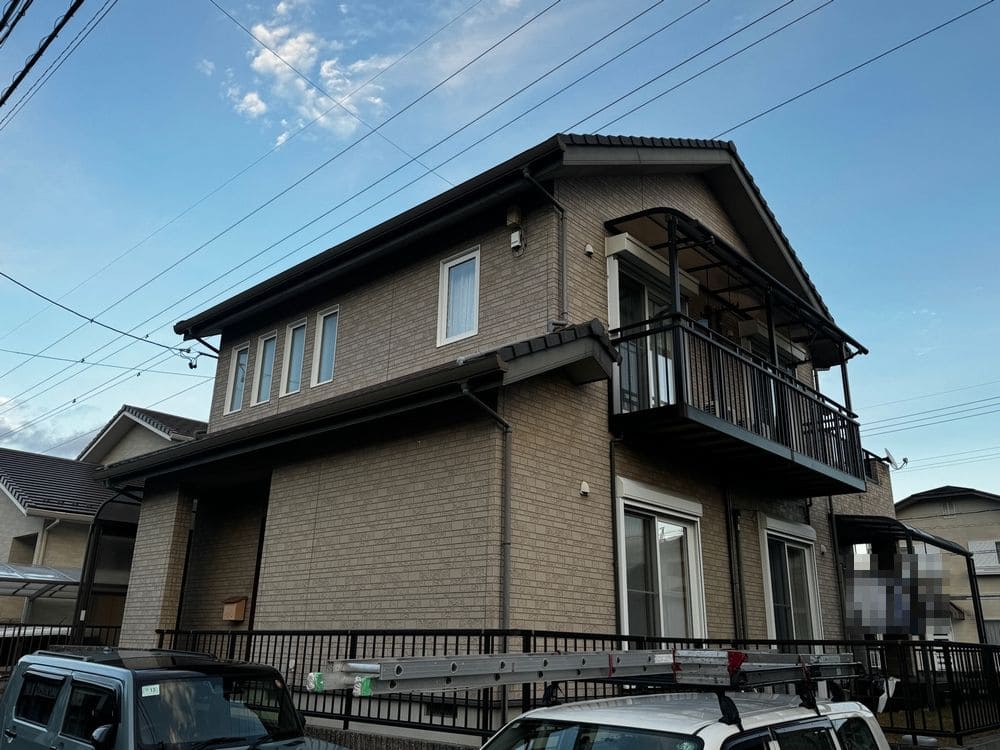奈良市_S様_施工前_外壁全体3 奈良市の外壁塗装をリペイント匠が施工した写真