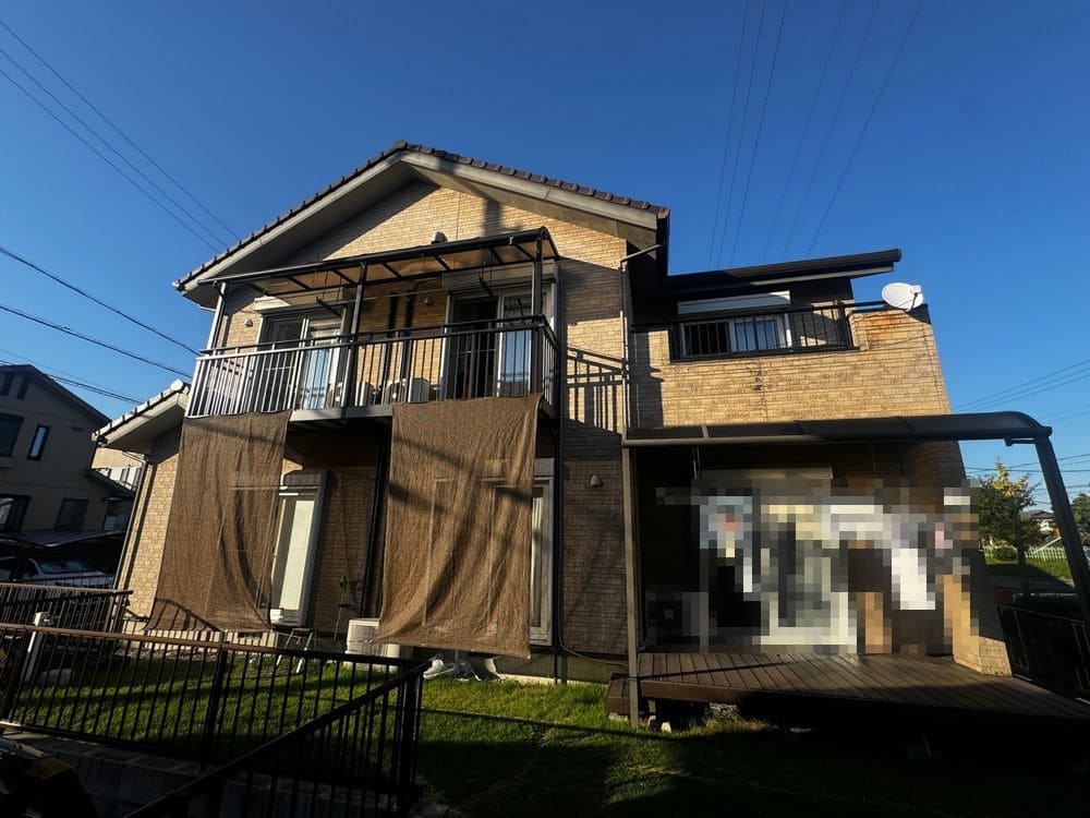 奈良市_S様_施工前_外壁全体1 奈良市の外壁塗装をリペイント匠が施工した写真
