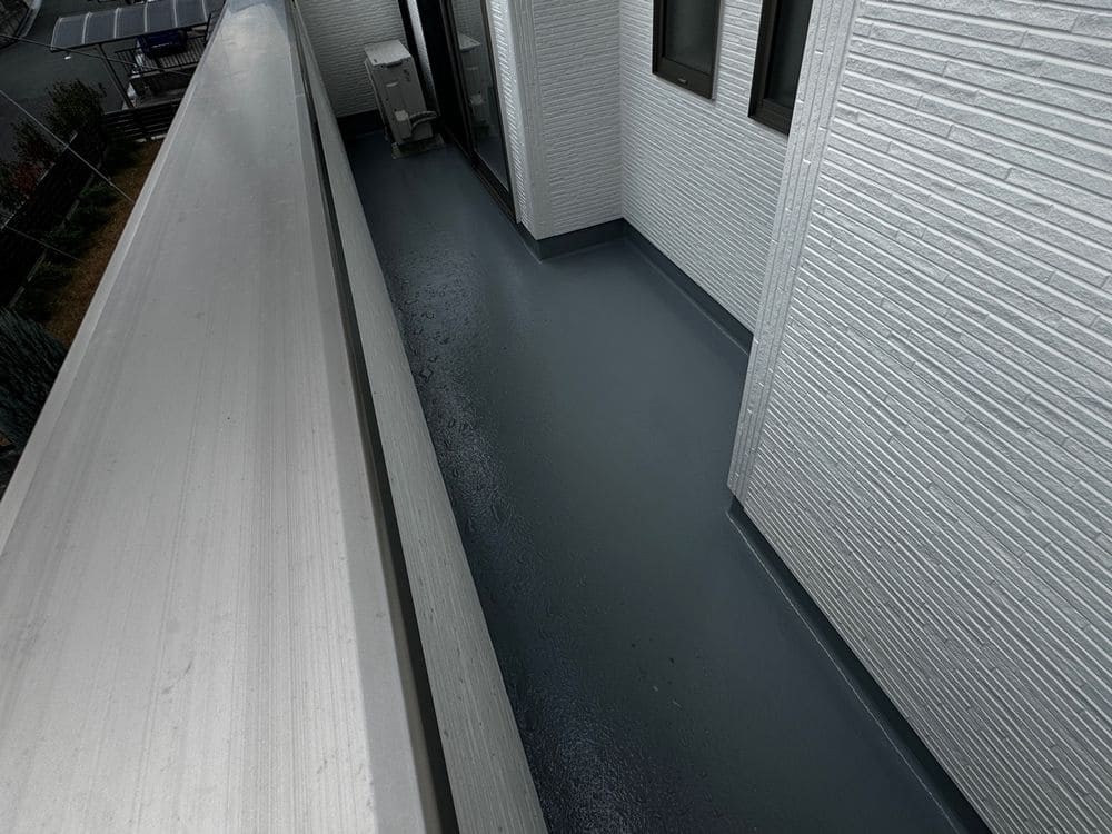 O様(奈良市陽だまりの丘)防水(施工後) 奈良市の外壁塗装、屋根塗装、防水工事をリペイント匠が施工した写