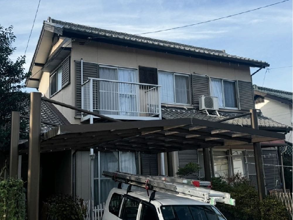 U様(四日市)施工前_外壁全体 (5) 奈良市の外壁塗装をリペイント匠が施工した写真