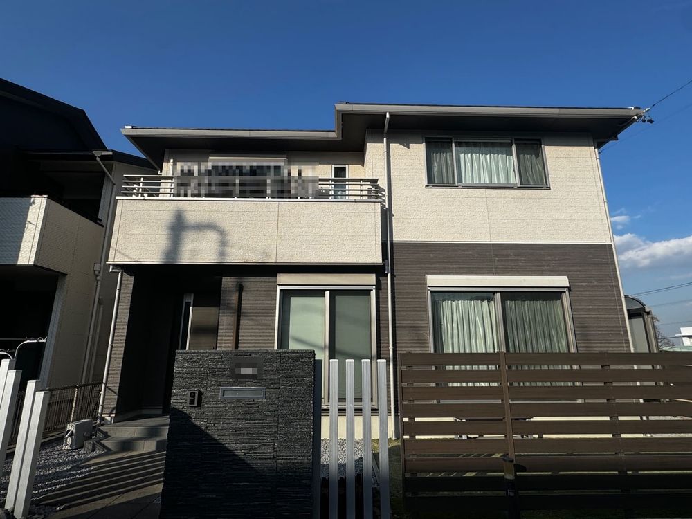 奈良市_O様_施工前_外壁全体1 奈良市の外壁塗装をリペイント匠が施工した写真