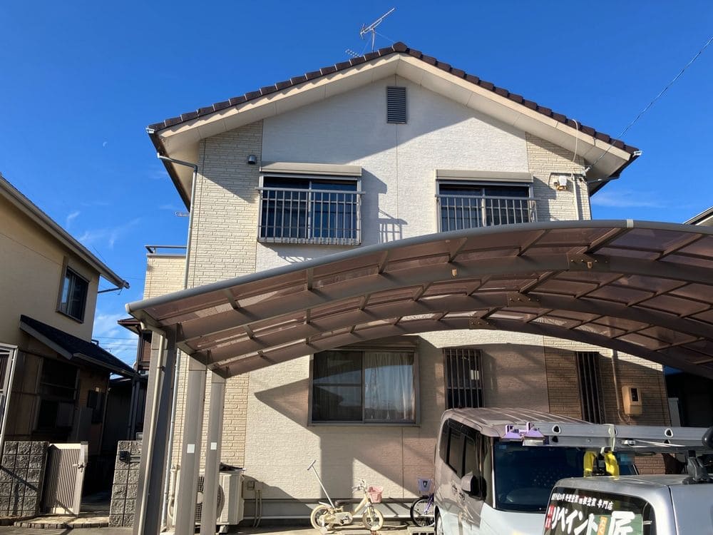 奈良市久居 D様施工前 (3) 奈良市の外壁塗装をリペイント匠が施工した写真