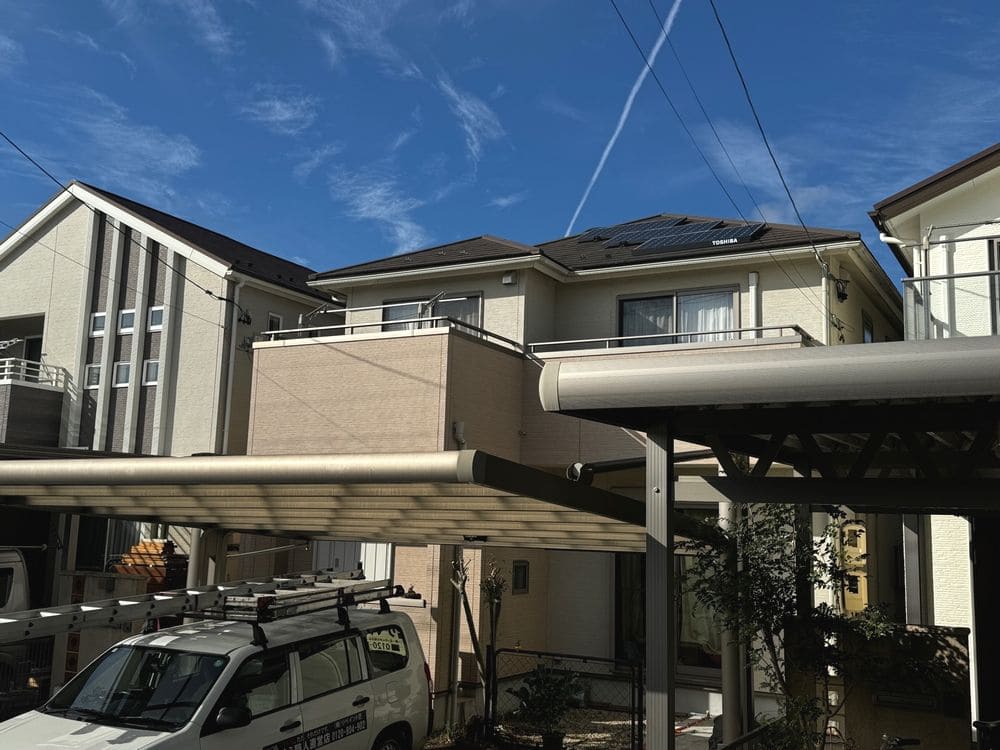 奈良市_O様_施工前_外壁全体③ 奈良市で外壁塗装をリペイント匠が施工した写真